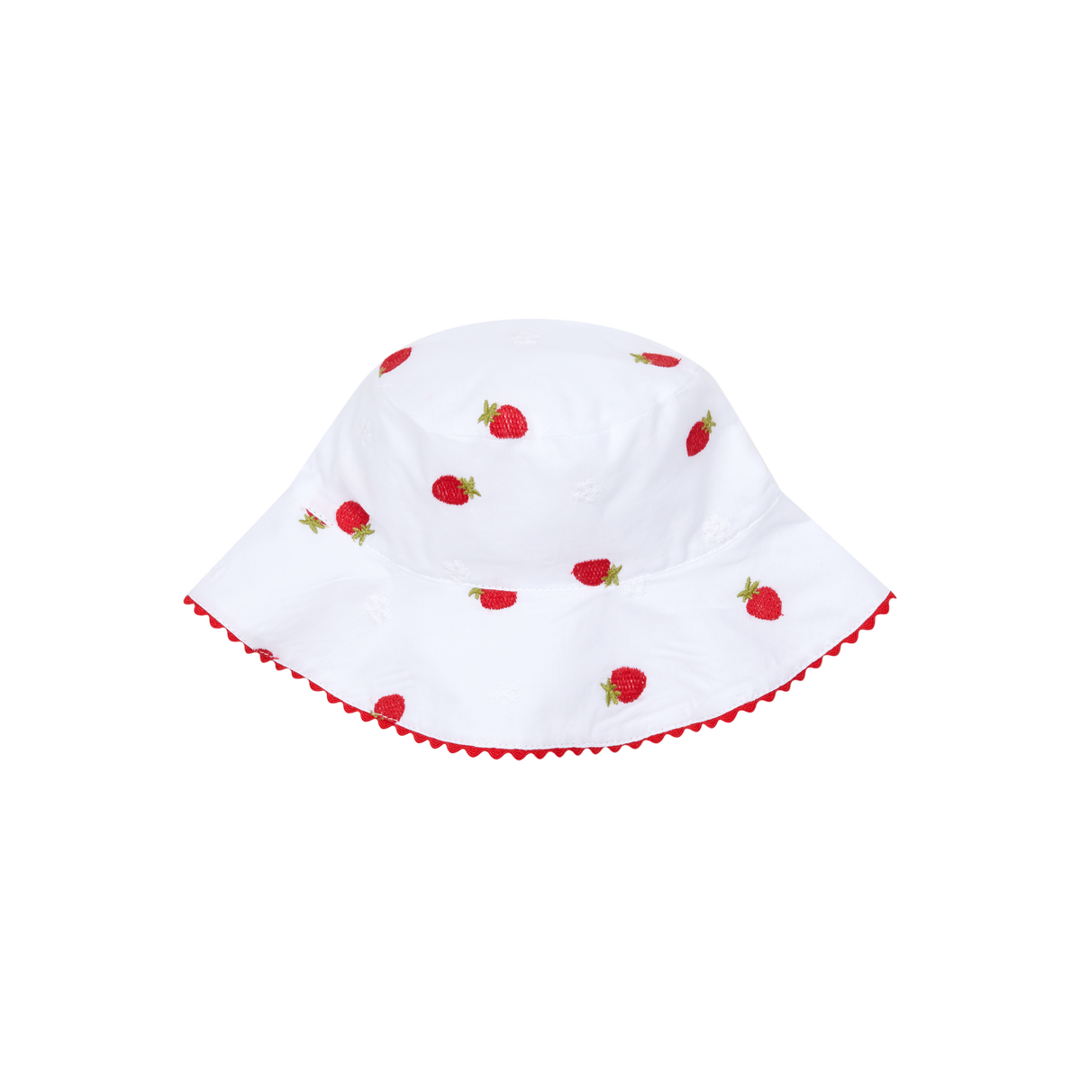 Deolinda Pavlova girls white strawberry sun hat 26C01