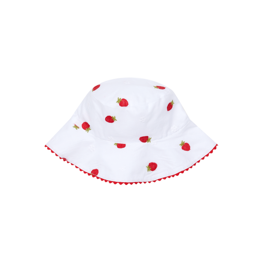 Deolinda Pavlova girls white strawberry sun hat 26C01
