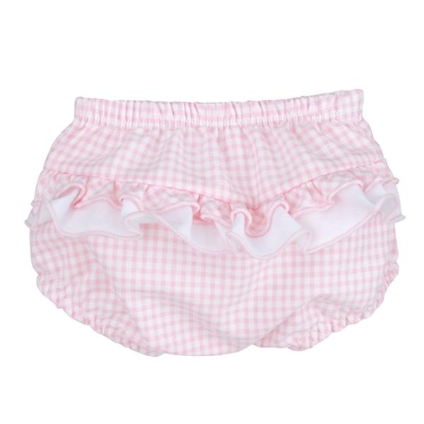 CALAMARO BASICS Baby Girls Pink & White Vichy Jam Pants - 16028