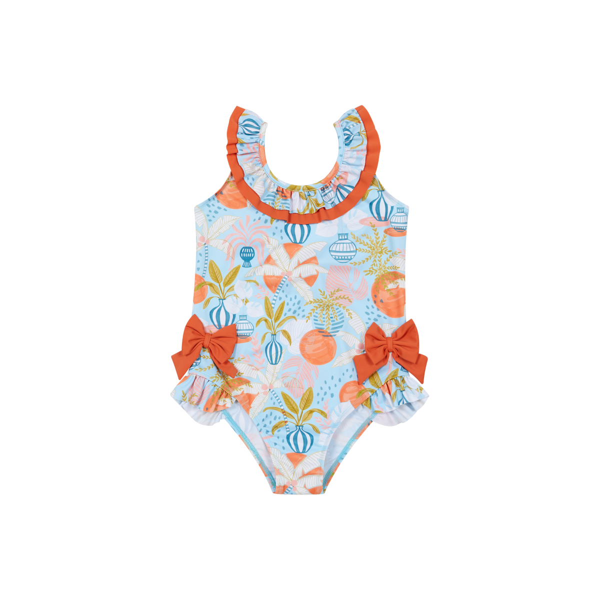 Deolinda Palm girls coral swimsuit 2601