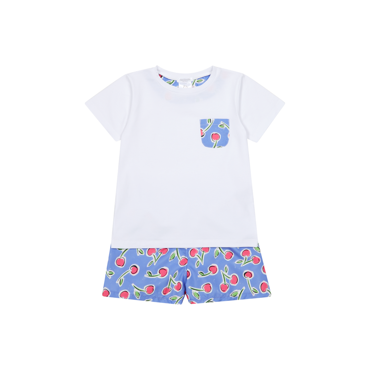 Deolinda Cherry boys T-shirt and swimming trunks 26012