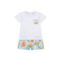DEOLINDA Palm Boys Coral T-Shirt & Swimming Trunks - 2603