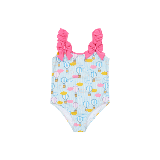 Deolinda Hot Air Balloon girls pink and blue swimsuit 2606