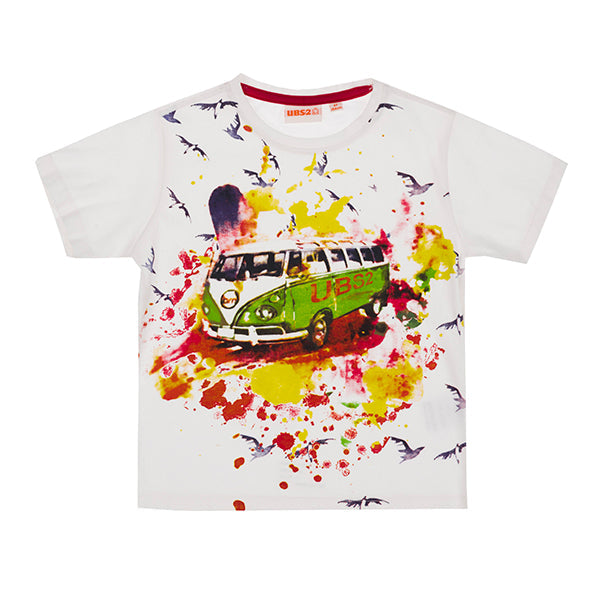 UBS2 Boys Red Camper Van Shorts Set - CLEARANCE SALE