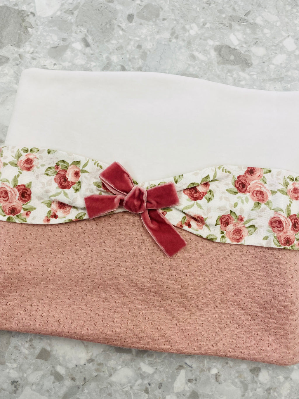 AW25 DEOLINDA Ella Girls Deep Pink Floral Blanket - 25M08