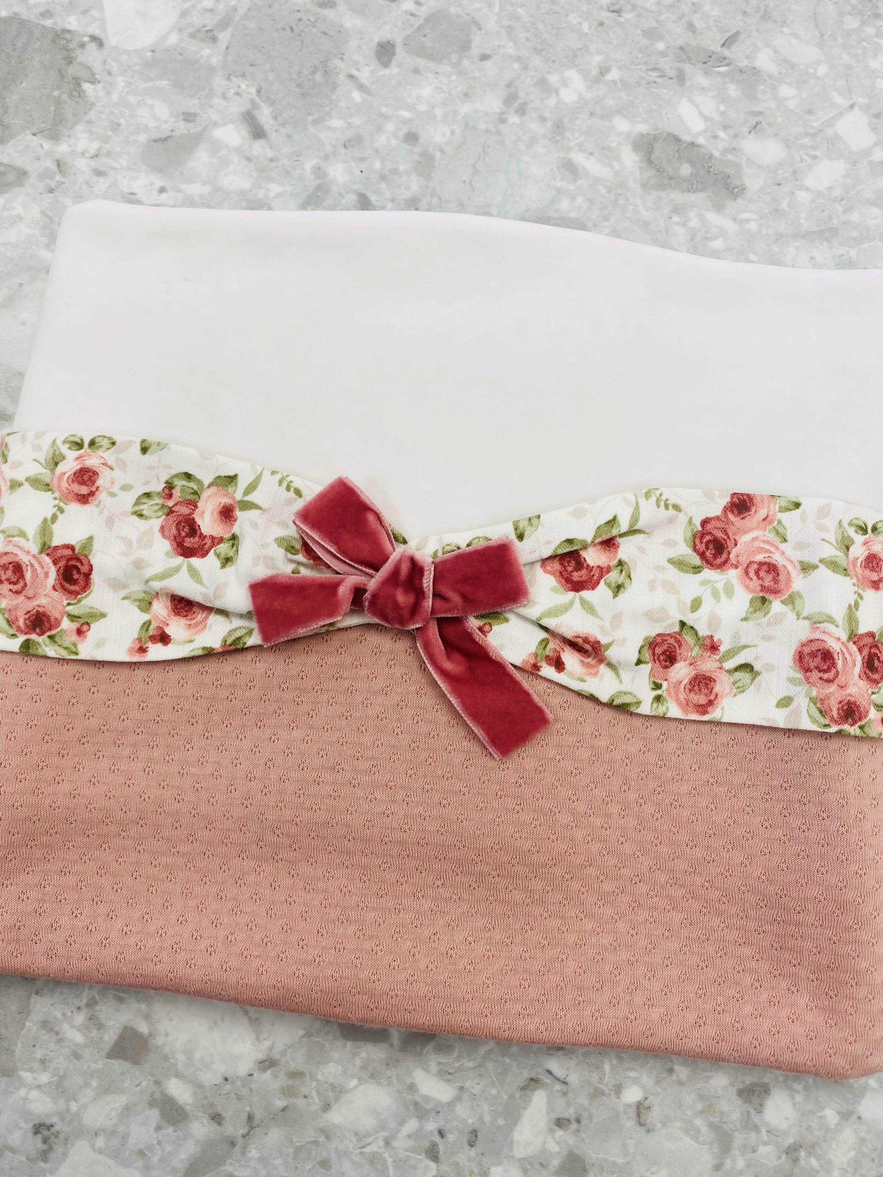 AW25 DEOLINDA Ella Girls Deep Pink Floral Blanket - 25M08