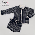RAHIGO Navy & Cream Boys Three Piece Short Set - 26226