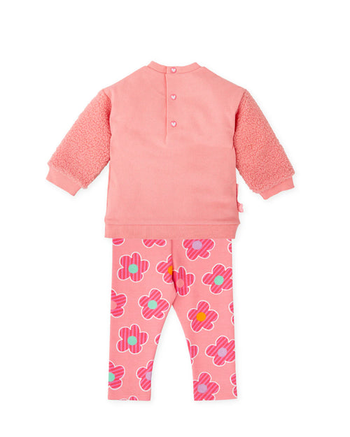 AW25 AGATHA RUIZ DE LA PRADA Girls Pink Flower Legging Set