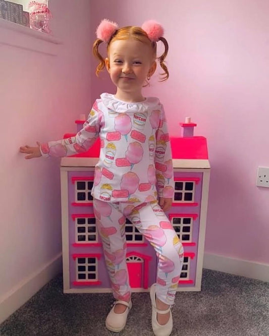 LITTLE LOTTIE Candy Floss Girls Lounge Set - CLEARANCE SALE