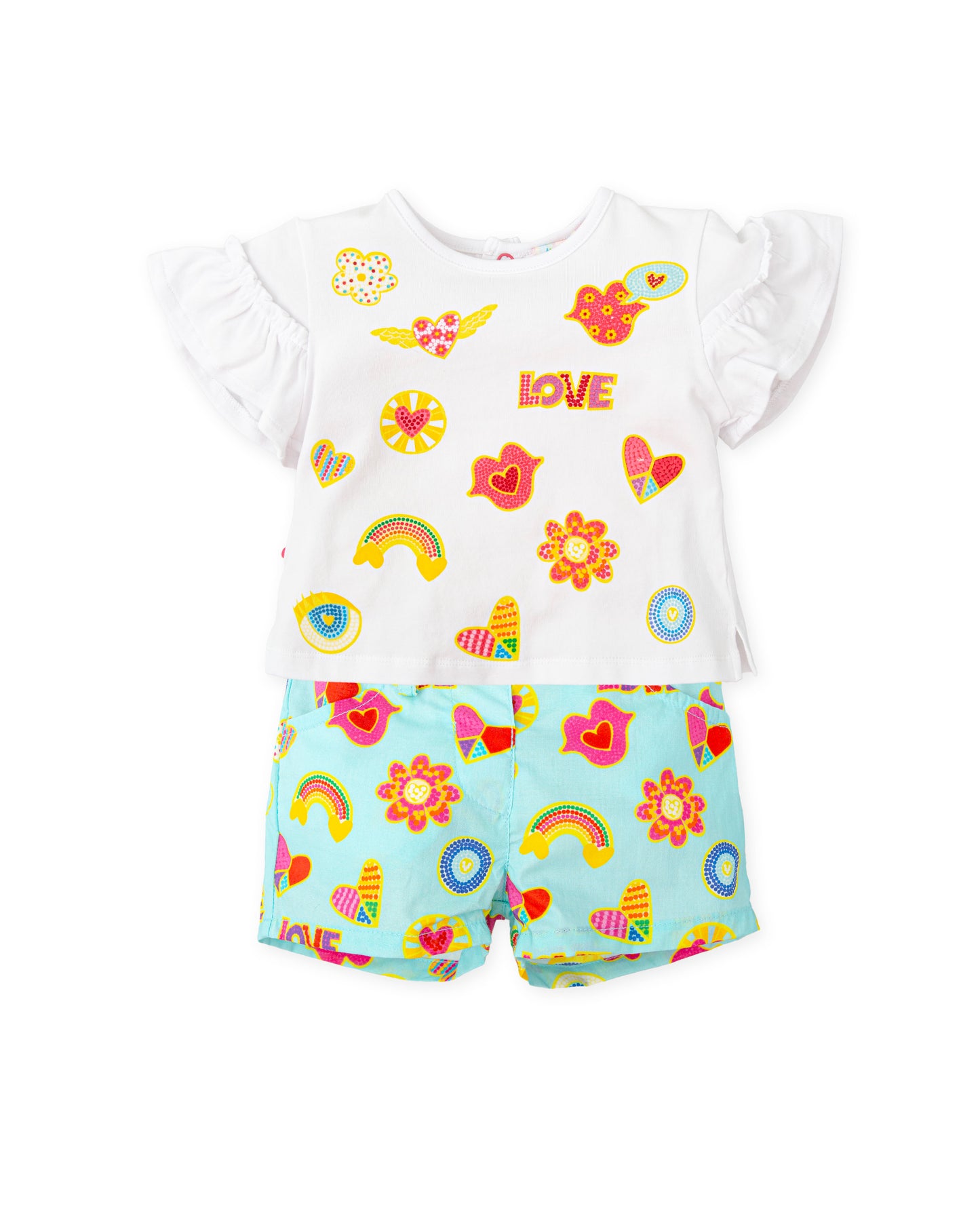 AGATHA RUIZ DE LA PRADA SS25 Hortensia Girls Multicolour Short Set