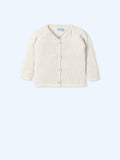 MAC ILUSION Cream Boys Tuxedo Collar Cardigan - 9672