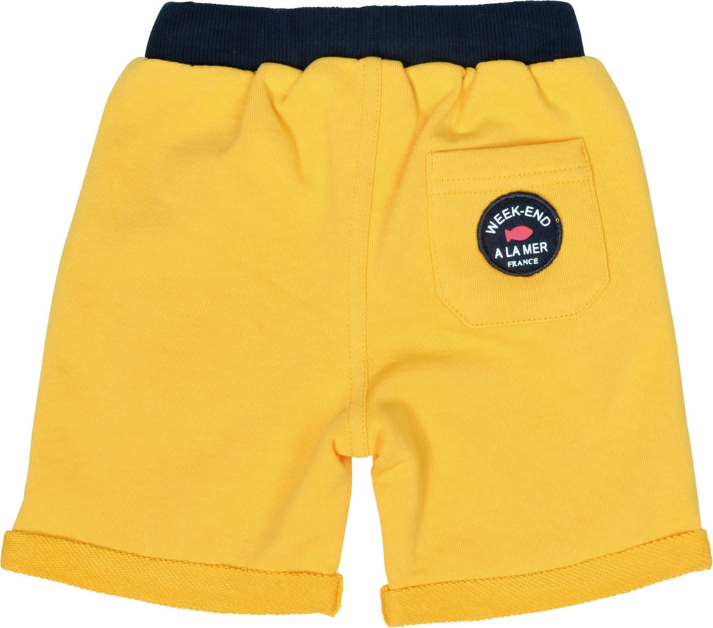 WEEKEND A LA MER Boys Lagaff Yellow Jogger Shorts