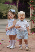 MIRANDA Blue Boys Stripe Short Set - 512/23