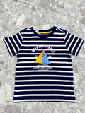 WEEKEND A LA MER Boys Troismats Navy Stripe T-Shirt