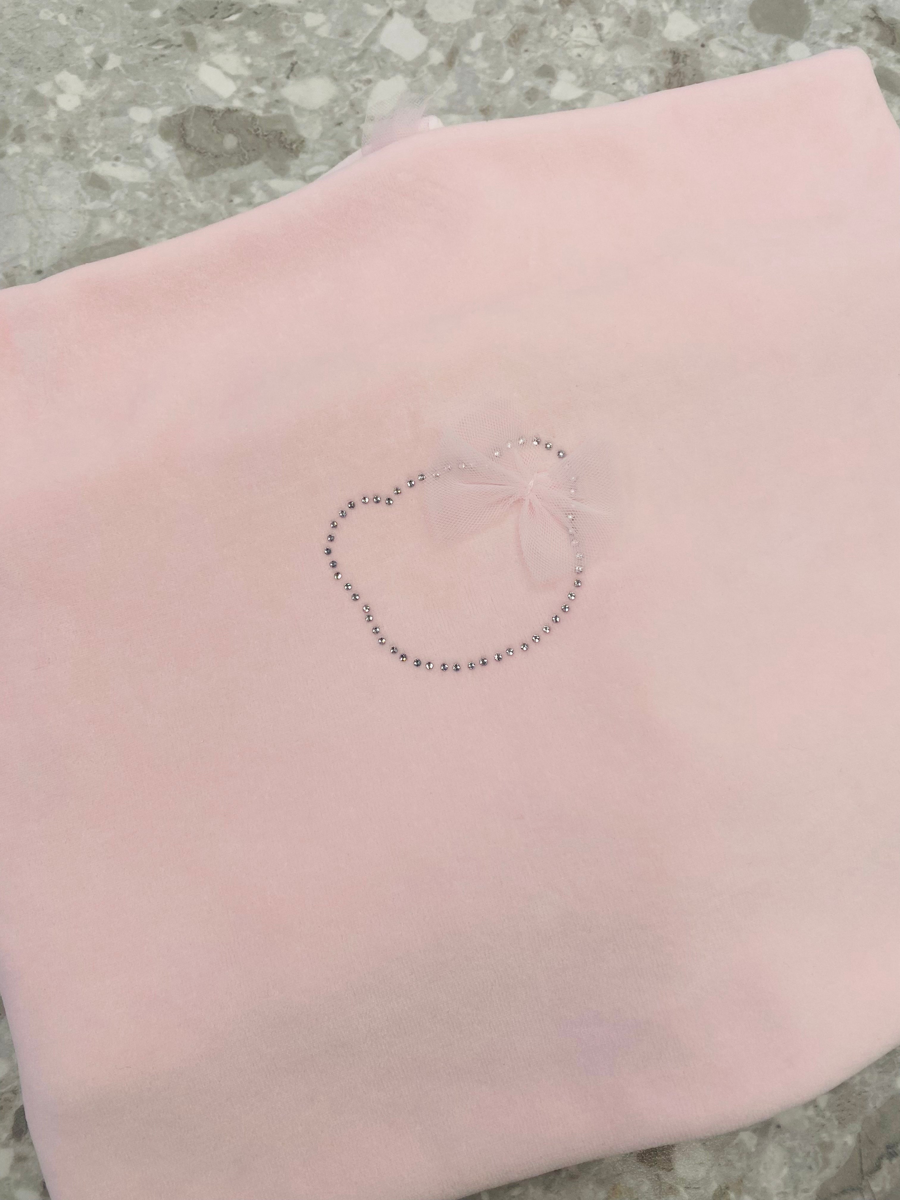 AW25 DEOLINDA Superstar Girls Pink Tulle & Diamante Blanket - 25M06