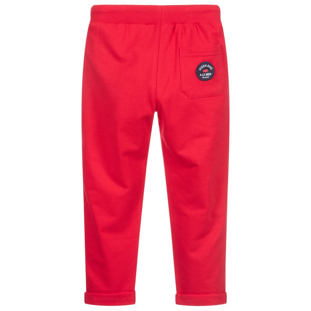 WEEKEND A LA MER Boys Courvite Red Joggers