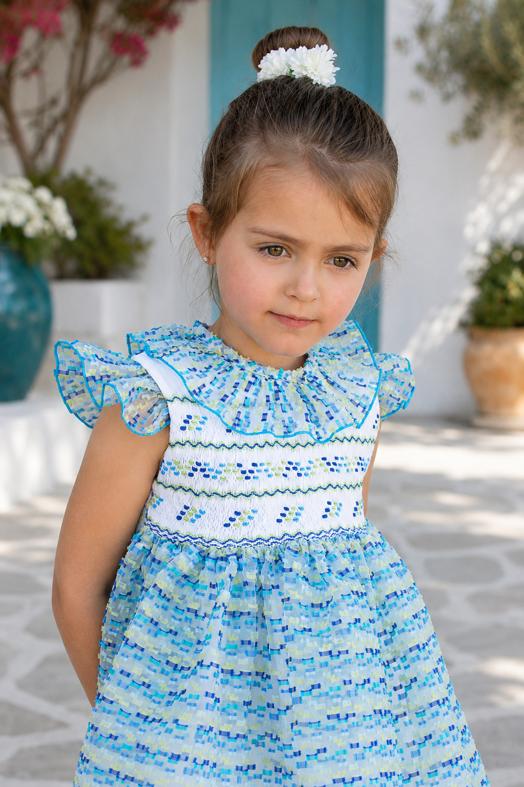 Naxos Marisol Voile Hand Smocked Dress
