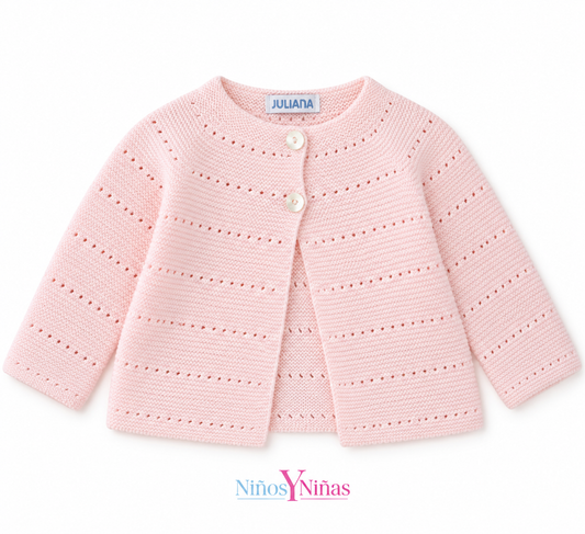 Juliana Calados Pink Girls Cardigan