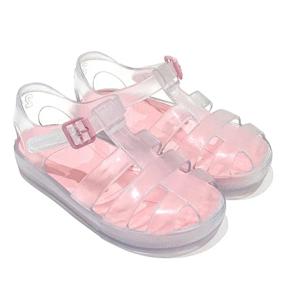 MARENA Monaco Clear & Pink Jelly Shoes