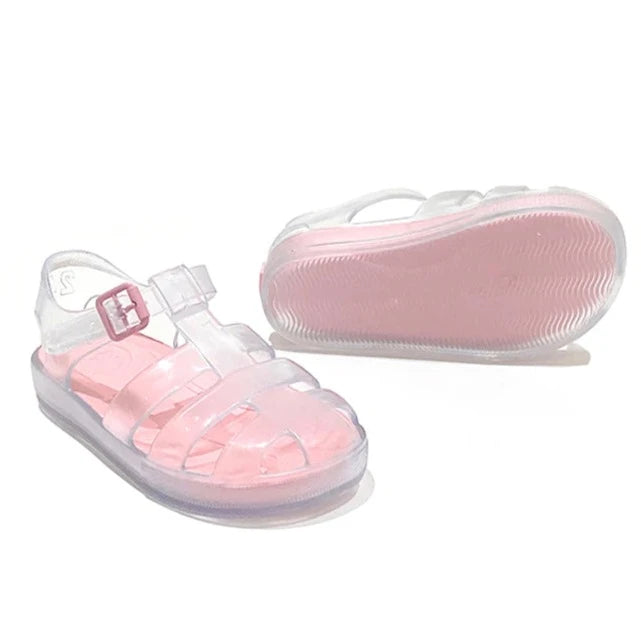 MARENA Monaco Clear & Pink Jelly Shoes