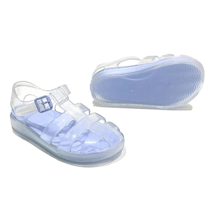 MARENA Monaco Clear & Blue Jelly Shoes