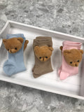 MEIA PATA Teddy Blue Knee High Socks