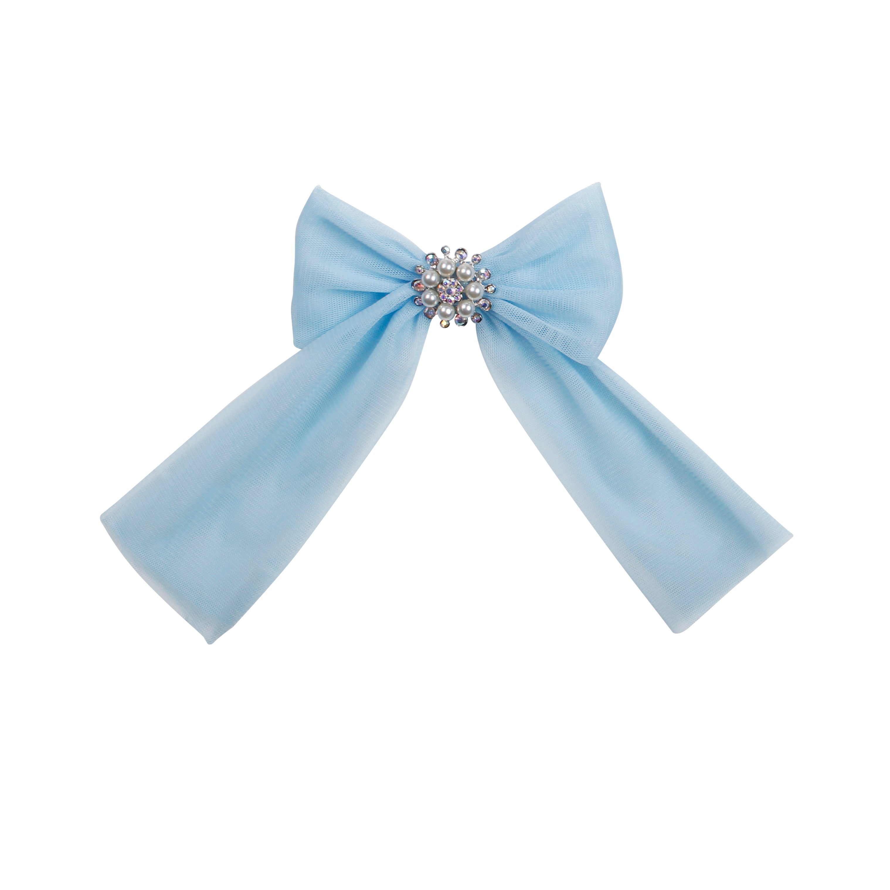PRE ORDER NAXOS Lunares Girls Blue Tulle Hair Bow