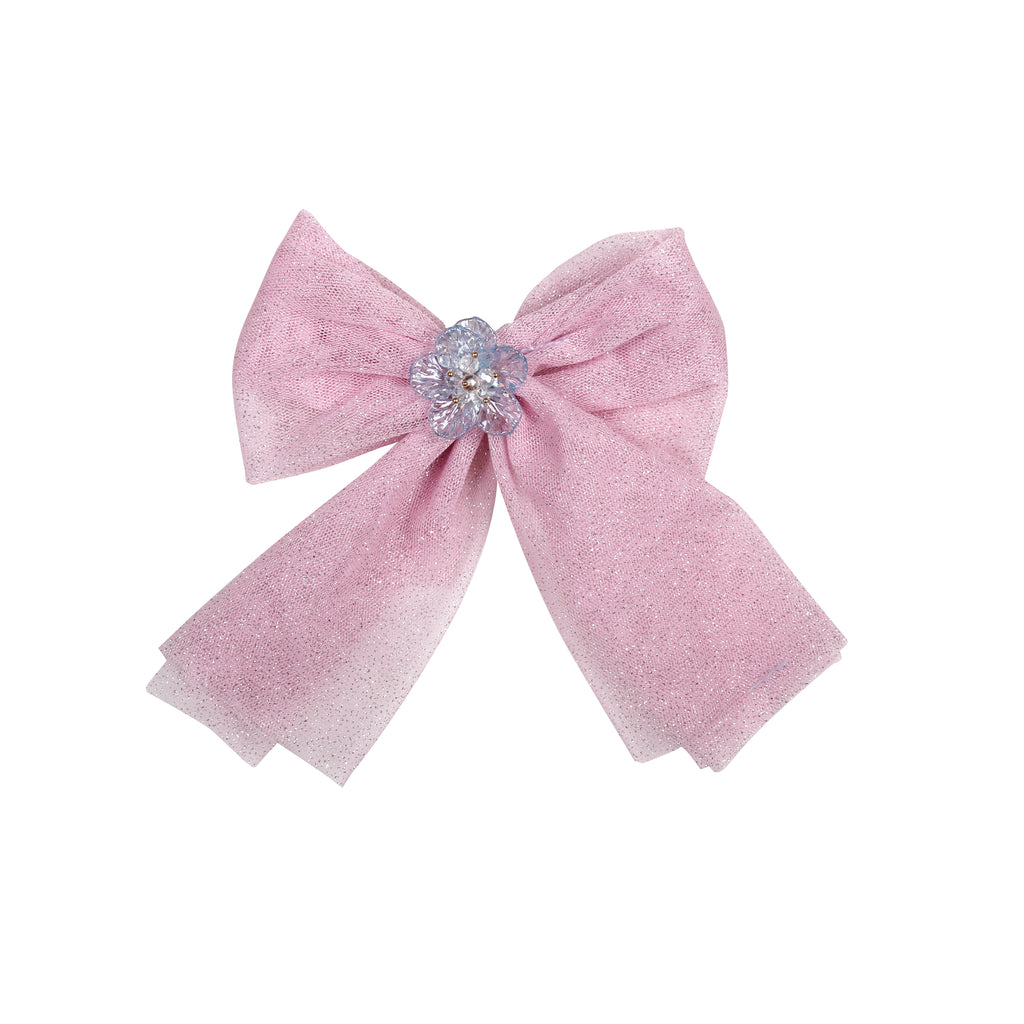 PRE ORDER NAXOS Delfinio Girls Pink Tulle Hair Bow