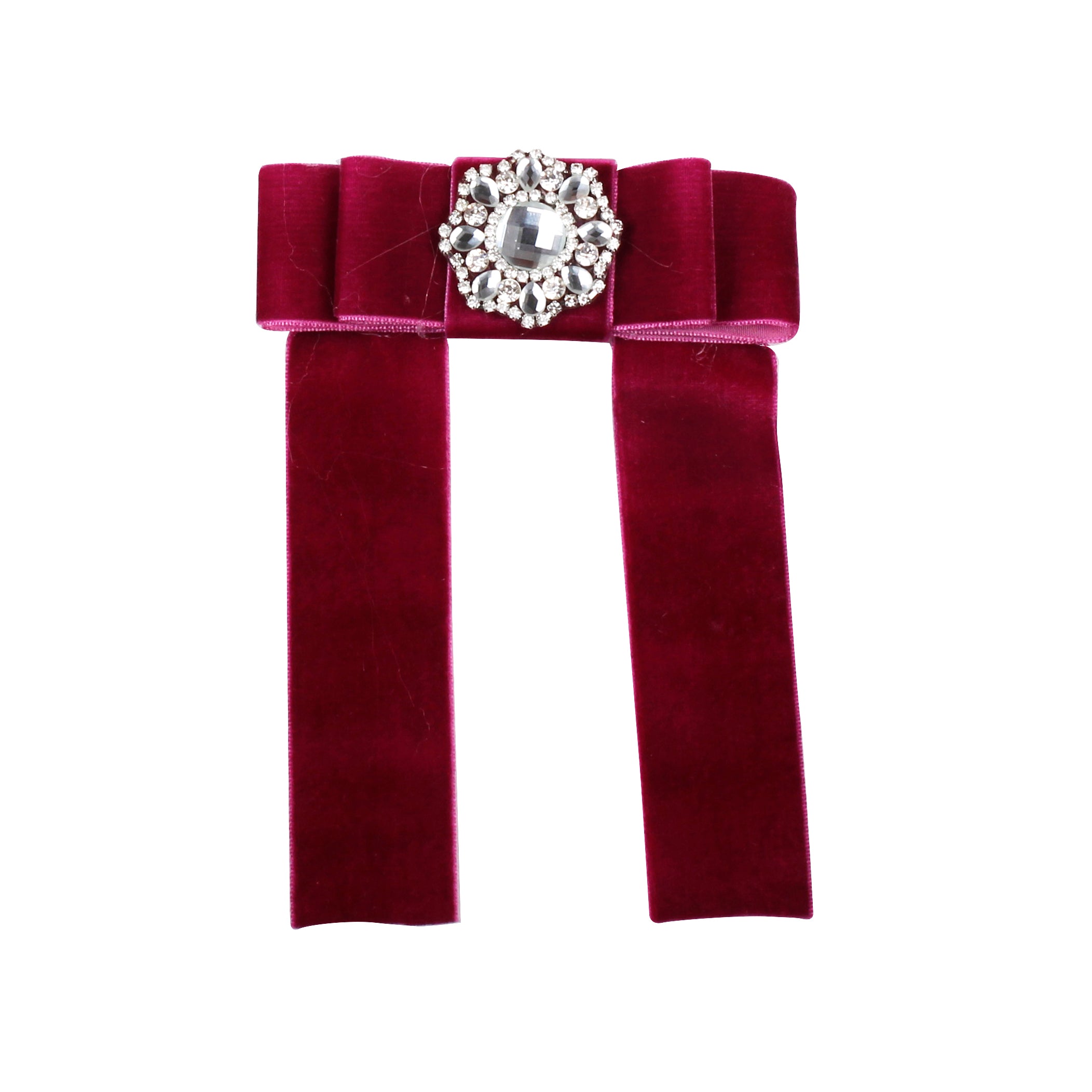 AW25 NAXOS Purple Velvet Girls Hair Bow