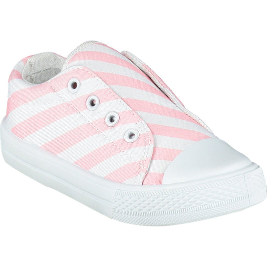 A-Dee Ice Cream Pink Stripe Canvas Trainers