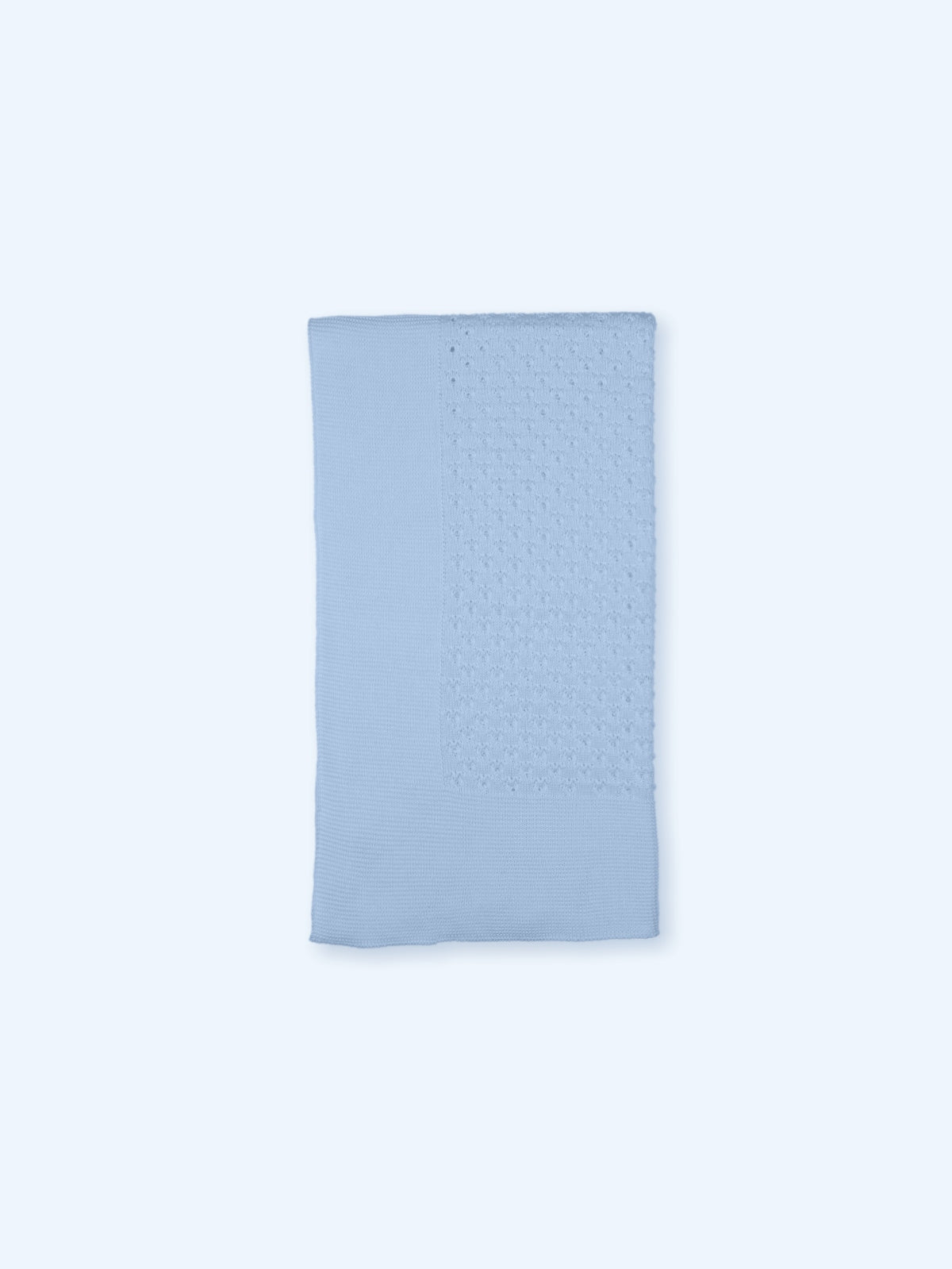 MAC ILUSION Mykonos Unisex Afazata Blue Knitted Blanket - TO137