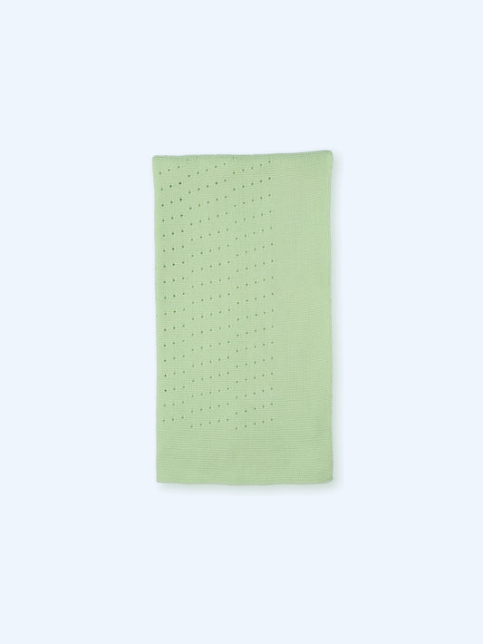 Mac Ilusión Lima Musel Boys Green Knitted Blanket - TO138