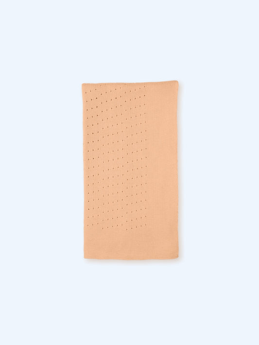 Mac Ilusión Lima Musel Girls Peach Knitted Blanket - TO138