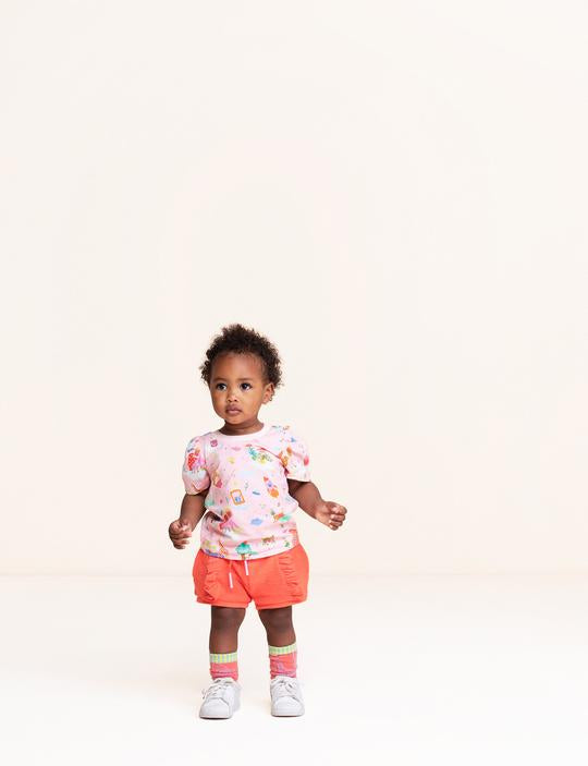 OILILY Party in the Clouds Girls Pink T-Shirt