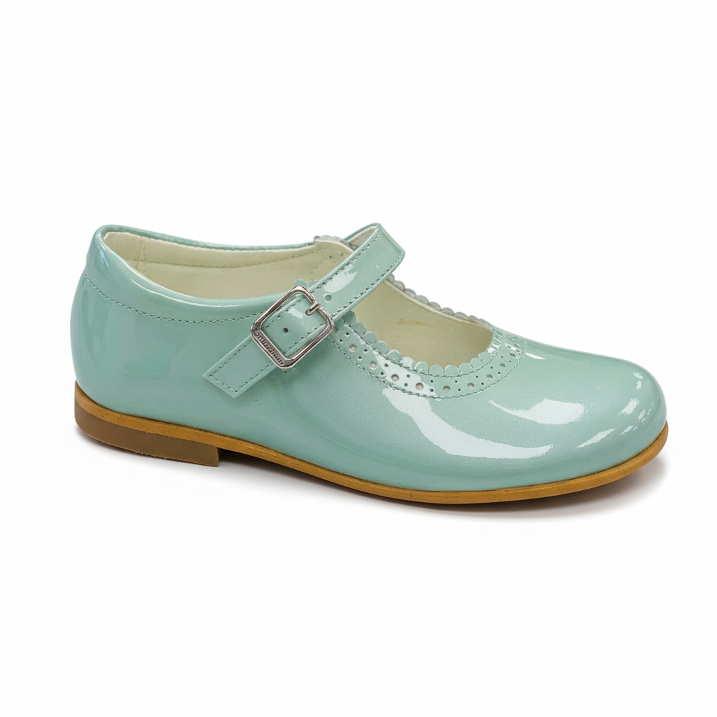 Andanines Mint Patent Mary Jane