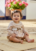 BABINE Beige Girls Romper - 2612105