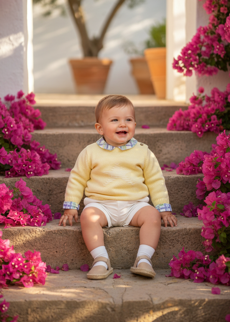 MAC ILUSION Chromatic Boys Cream Star Jumper - 9769