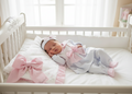 Baby Girl in Crib