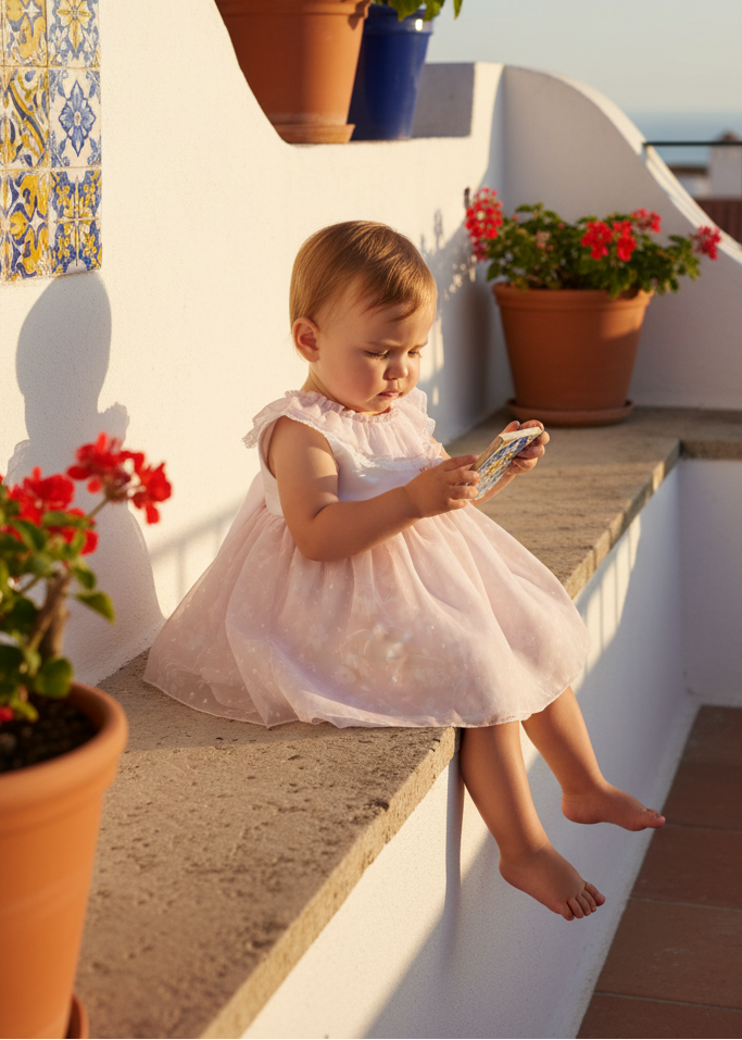 Baby Girl Pink Tulle Dress in Portugal