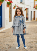 BASMARTI Blue Check Dress - updated shoes