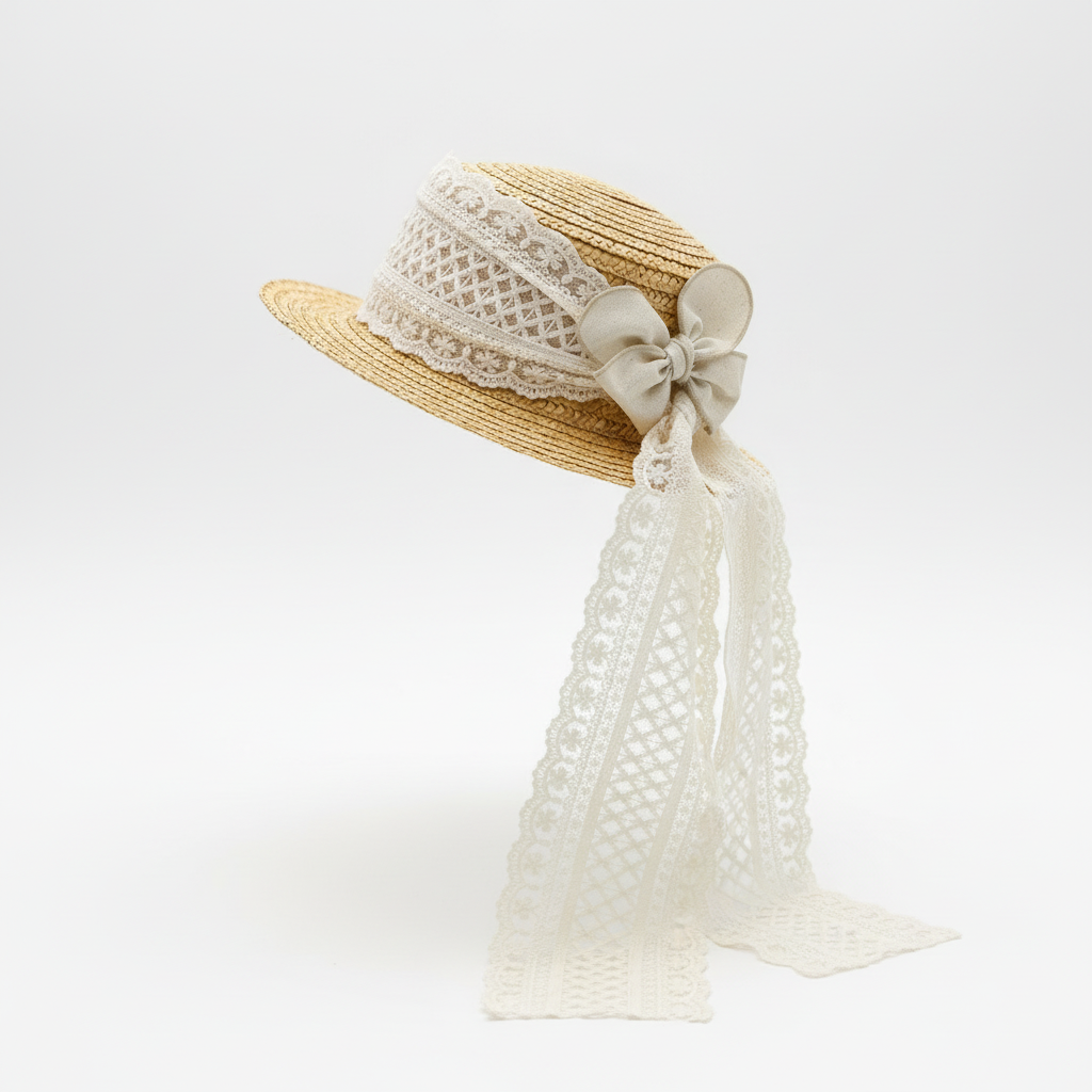 BASMARTI Girls Straw Sun Hat