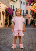 Bimbalo Pink Pearl Short Set in Italian Setting