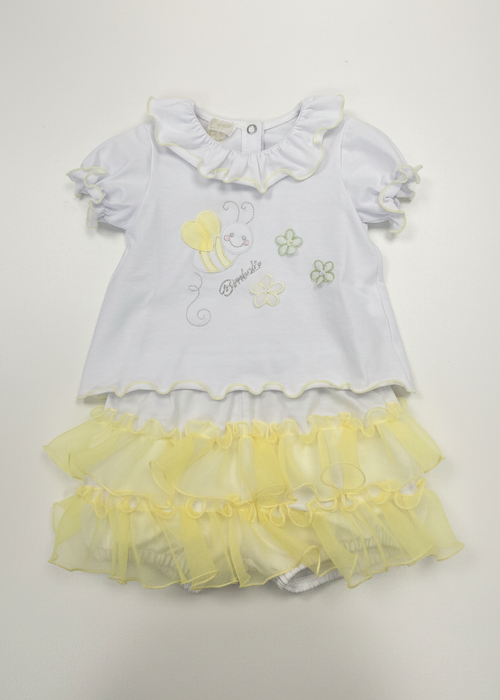 BIMBALO Bumblebee Girls Lemon Tulle Jam Pant Set - 7968