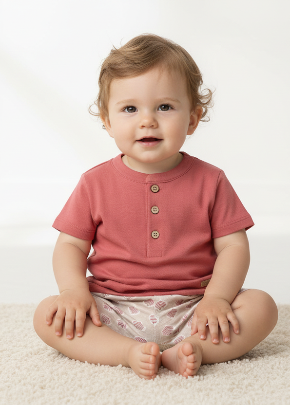 MAYORAL Boys Terracotta Short Set - 1281