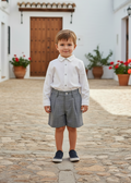 CUKA Check Boys Short Set - Slim Shorts