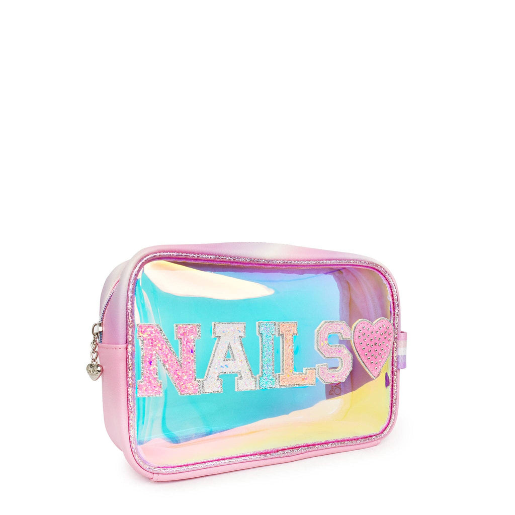 OMG ACCESSORIES 'Nails' Clear Glazed Pouch