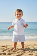 DEOLINDA Victory Boys Blue & White Short Set