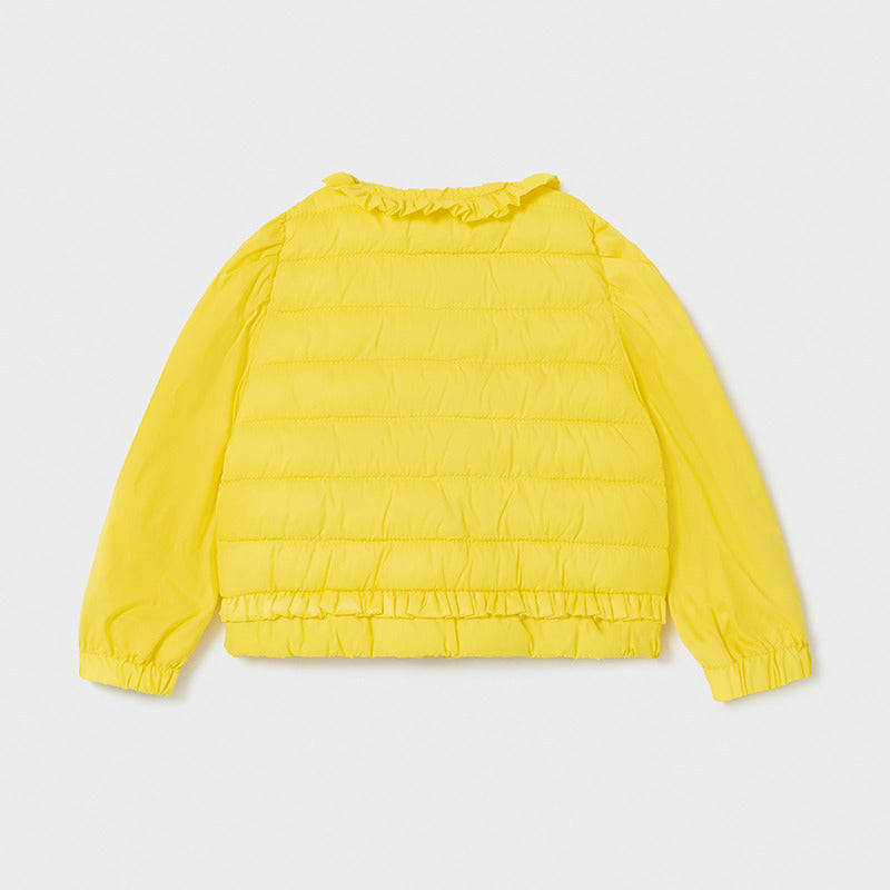 Mayoral Mini Girls Yellow Quilted Jacket 