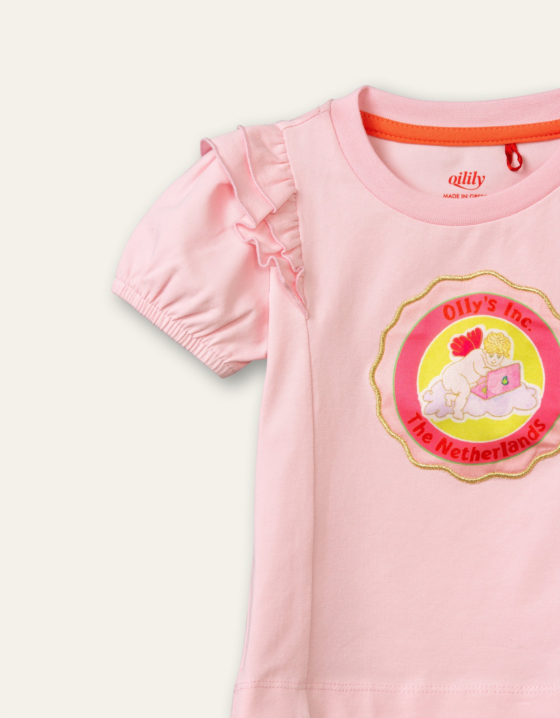 SS21 Oilily Tamarind Pink Badge T-Shirt