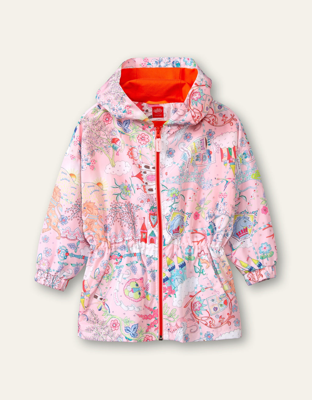OILILY Castle in the Clouds Girls Pink Coat